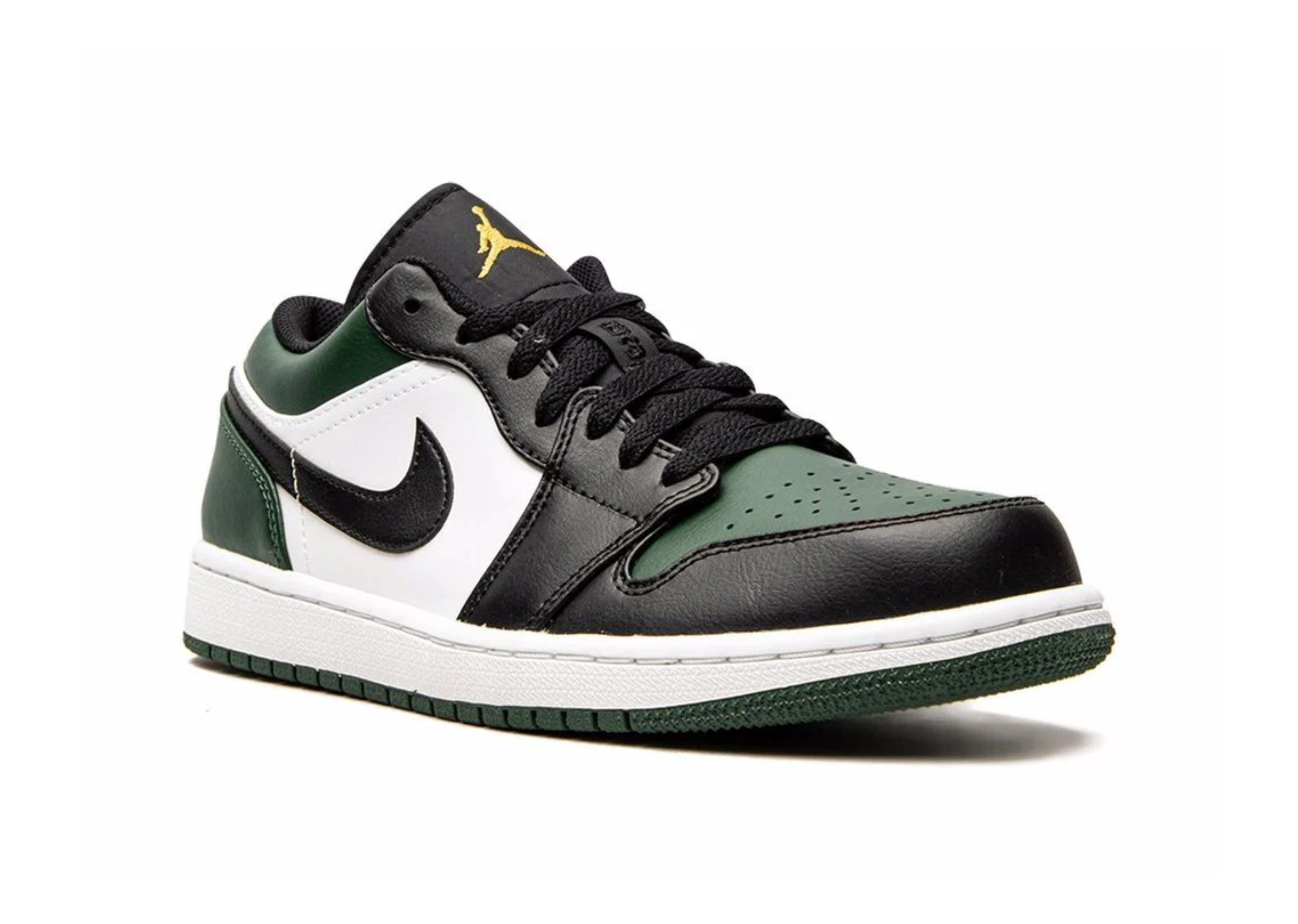 Air Jordan 1 niedriger grüner Zeh