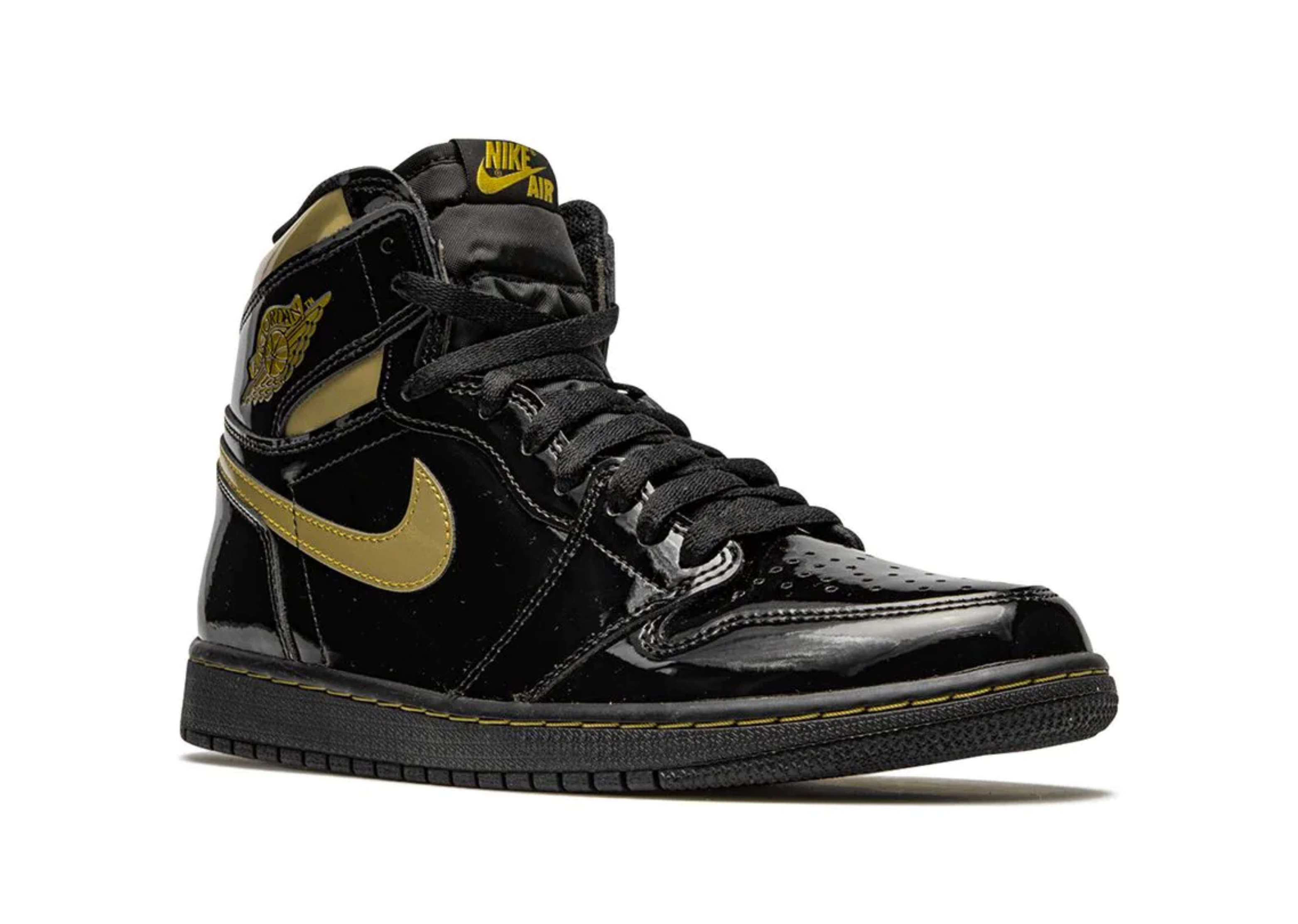 Jordan 1 High Black Metallic Gold