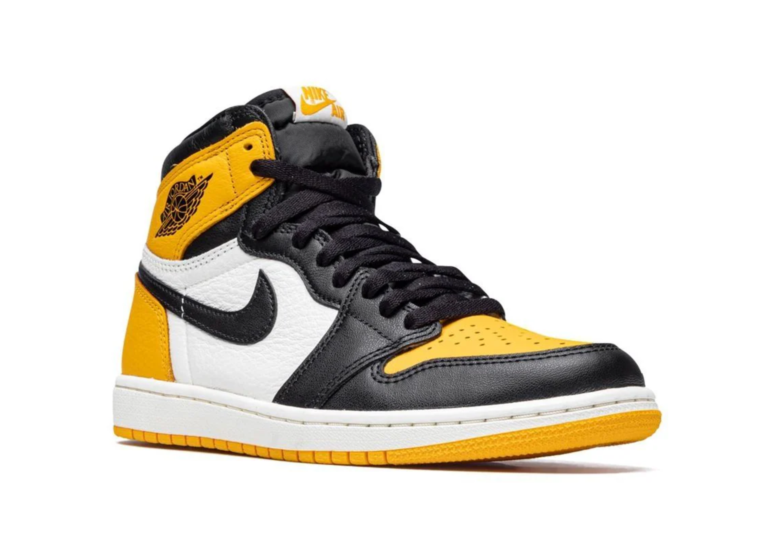 Jordan 1 Héich "Taxi" giel Zeh