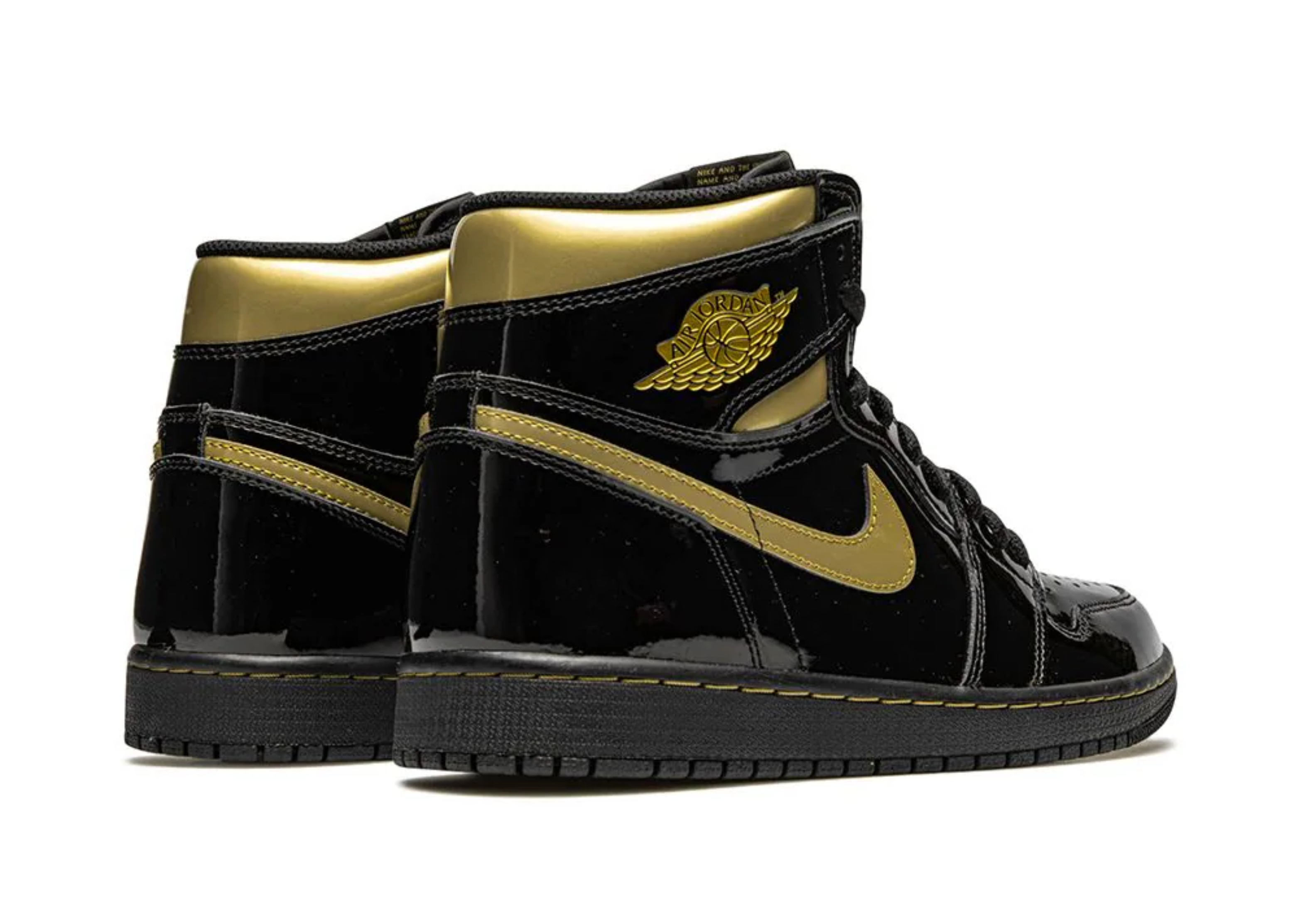 Jordan 1 High Black Metallic Gold