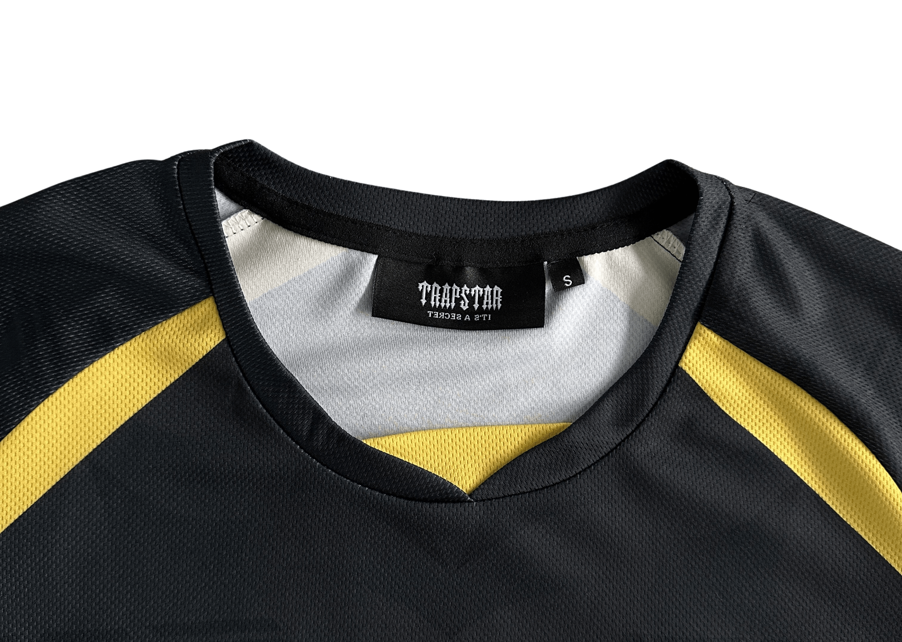 Up to 90 off - Trapstar Clothing TRAPSTAR - FOOTBALL BLACK/YELLOW GREEN T-SHIRT