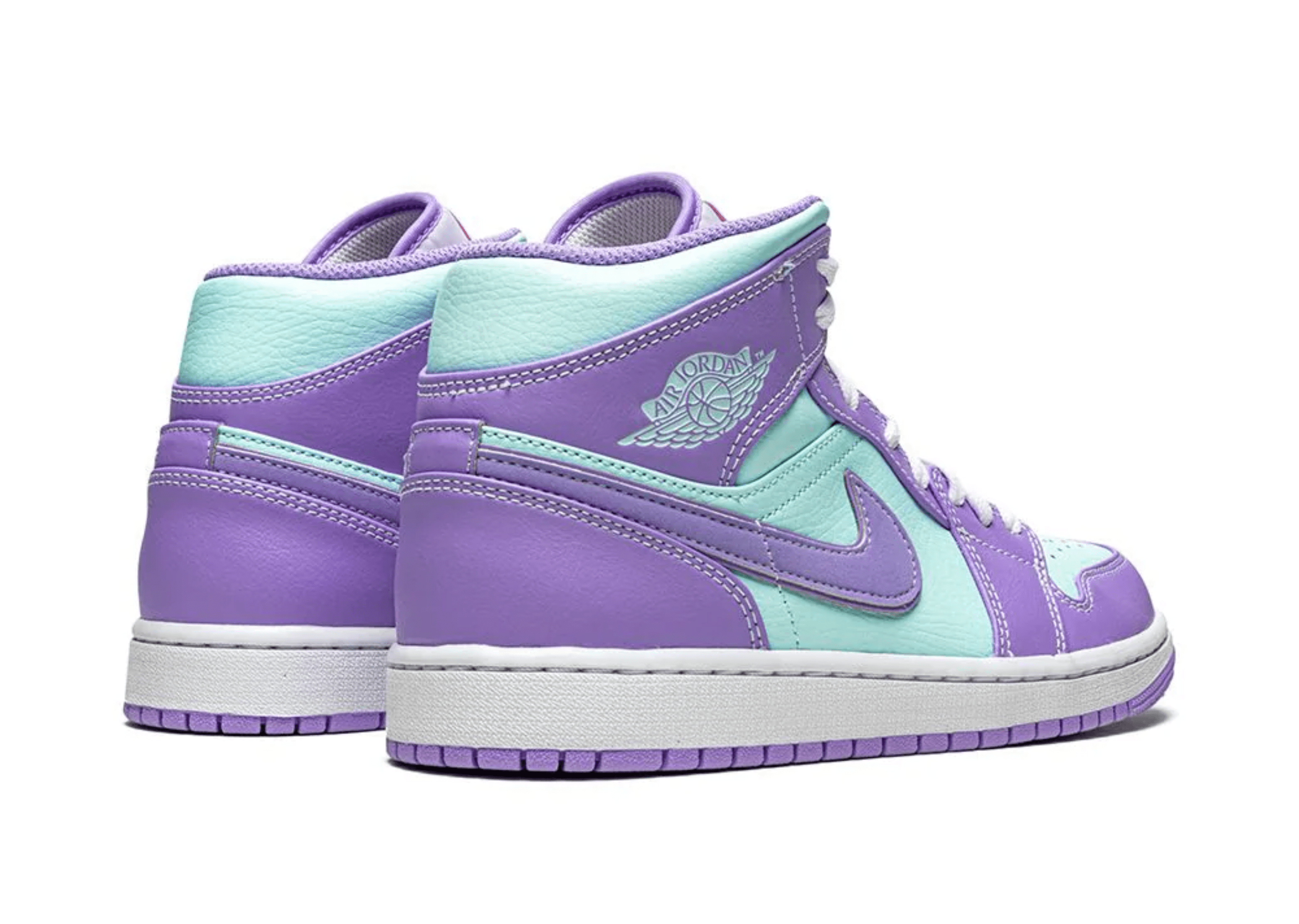 Up to 90 off - Nike Sneakers Jordan 1 Mid Purple Pulse Glacier Blue