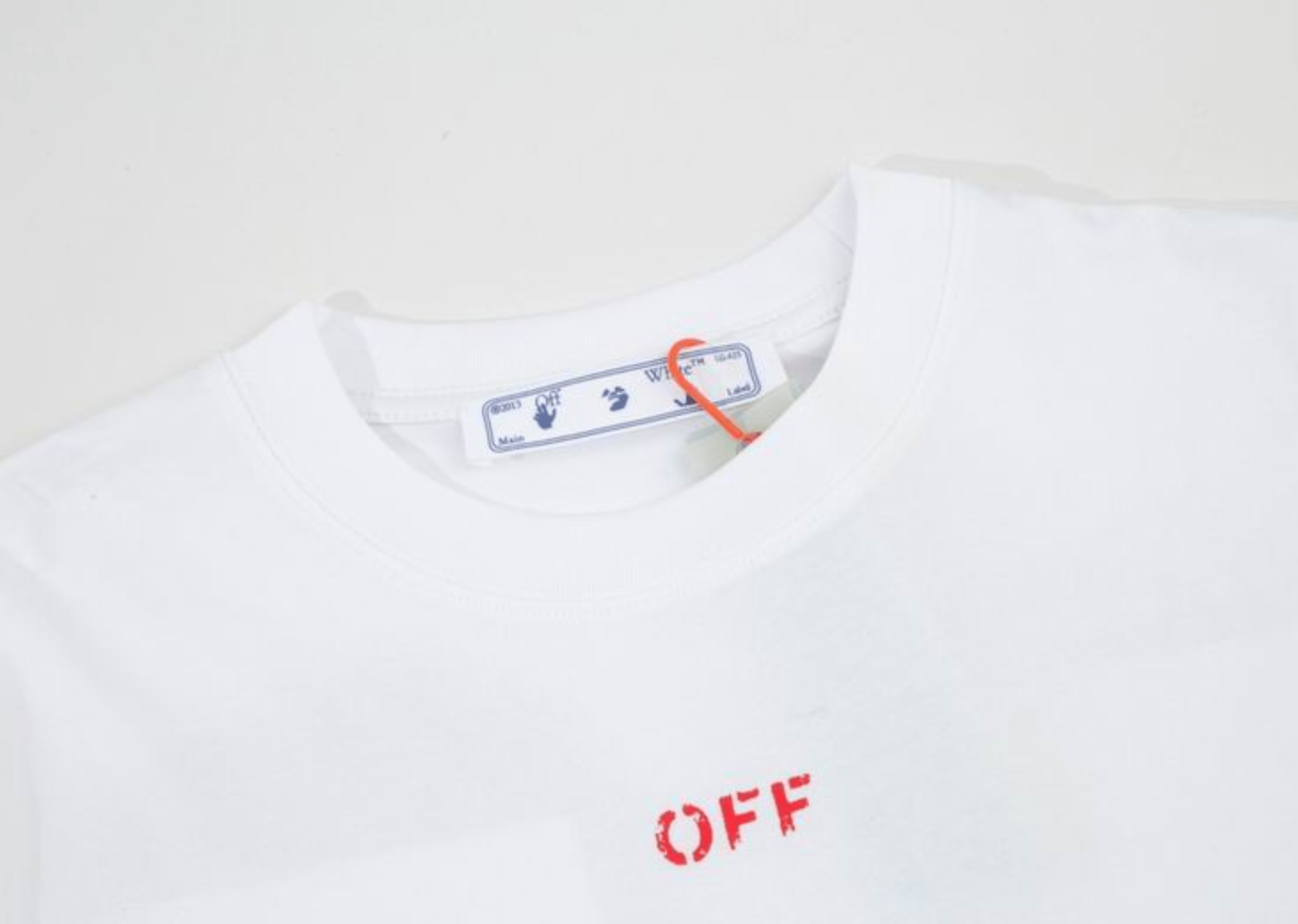 Up to 90 off - Off-White Clothing Off-White - Printed White Red T-Shirt