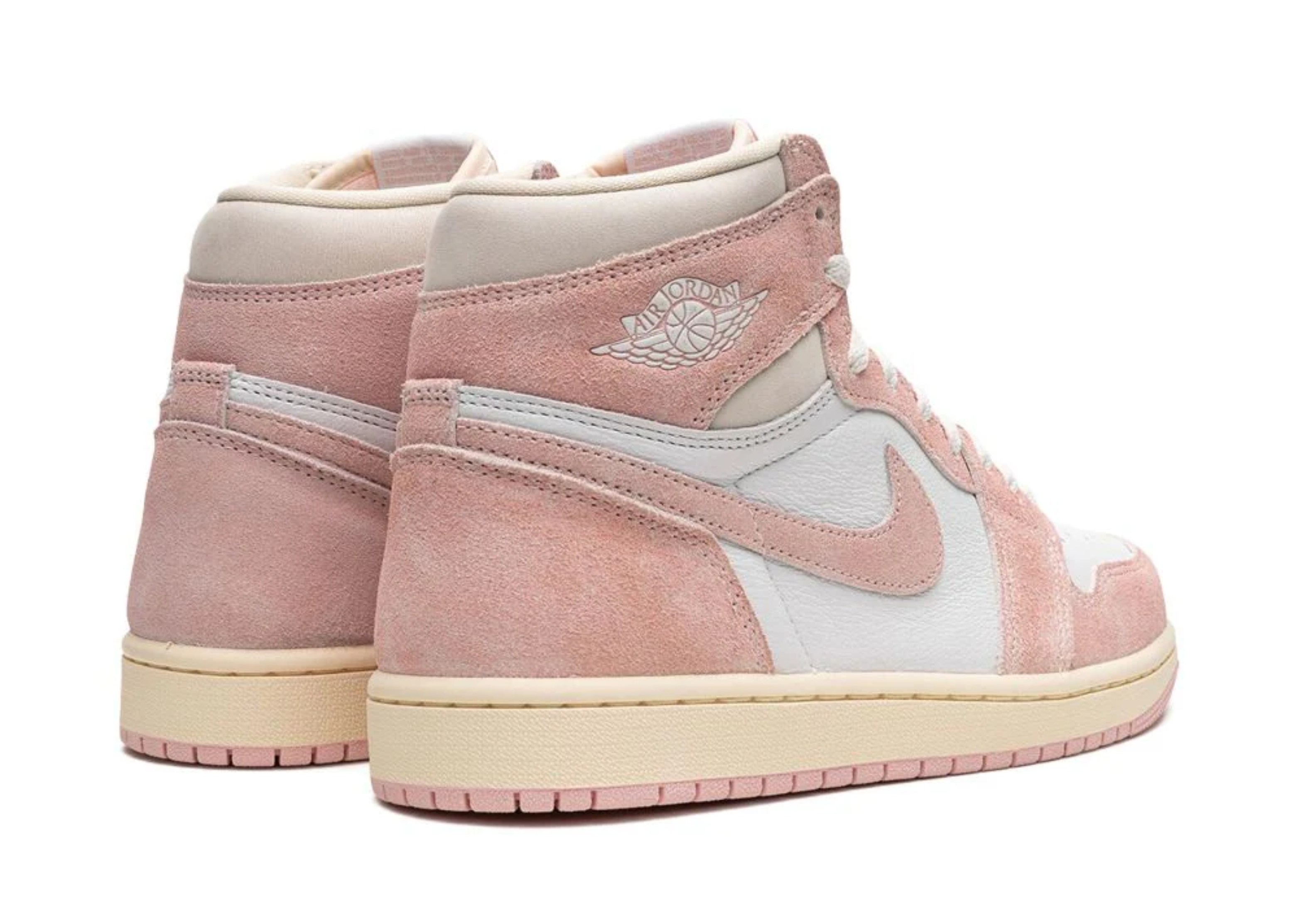 Jordan 1 rose lavé haut