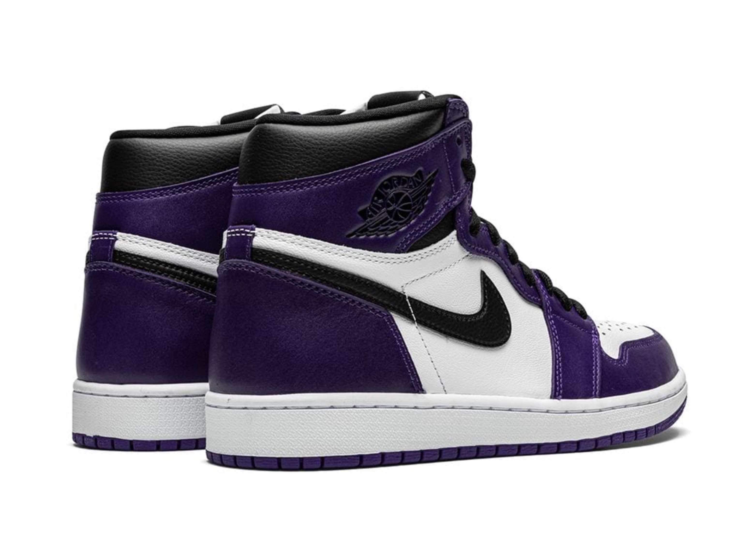 Jordan 1 Héich Geriicht Purple Wäiss