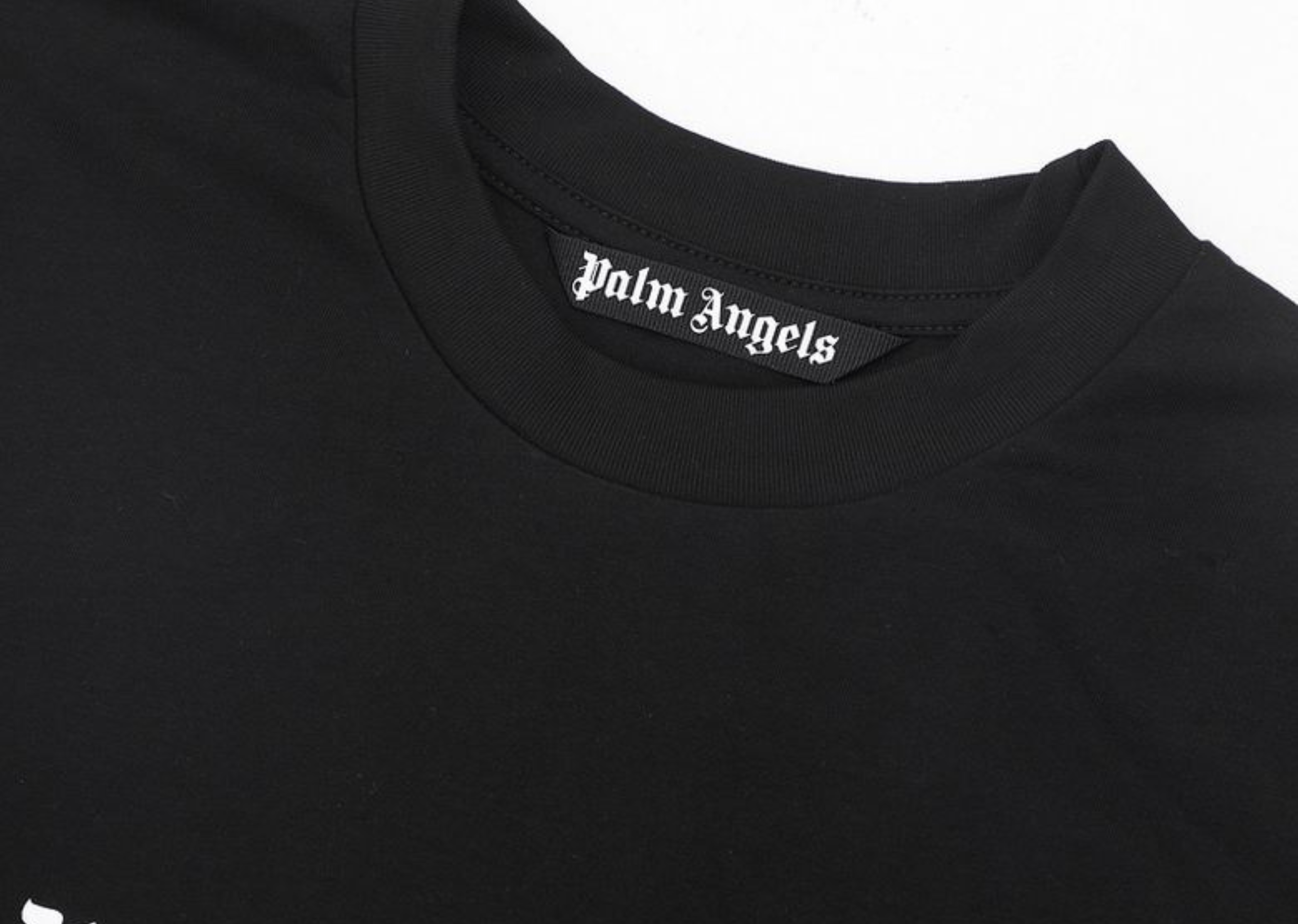 Up to 90 off - Palm Angels Clothing Palm Angels - Printed Logo Simple Black T-Shirt