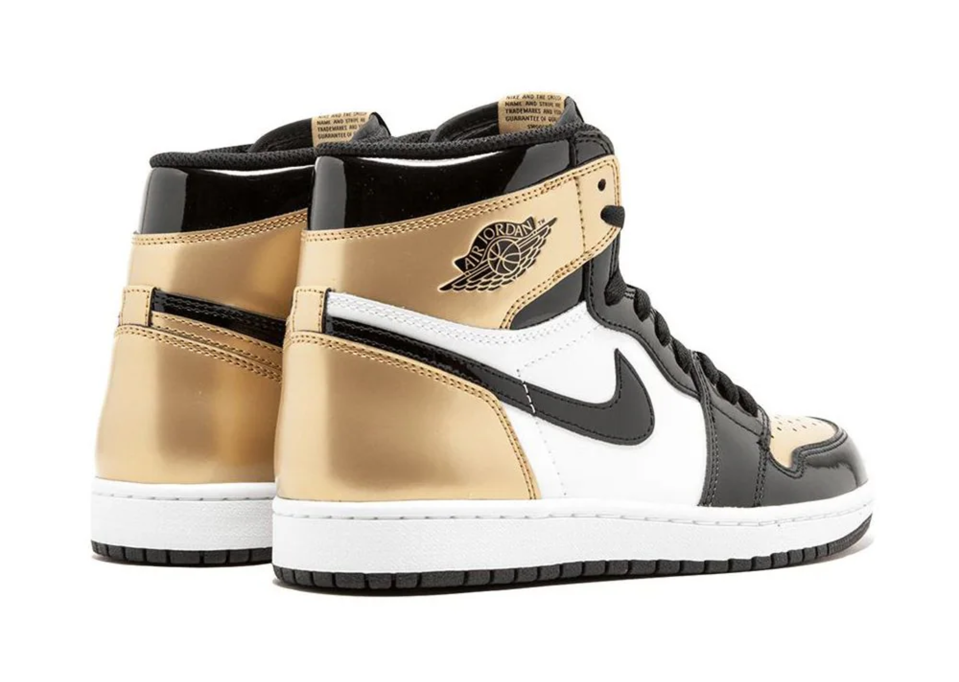 Jordan 1 Héich Gold Toe