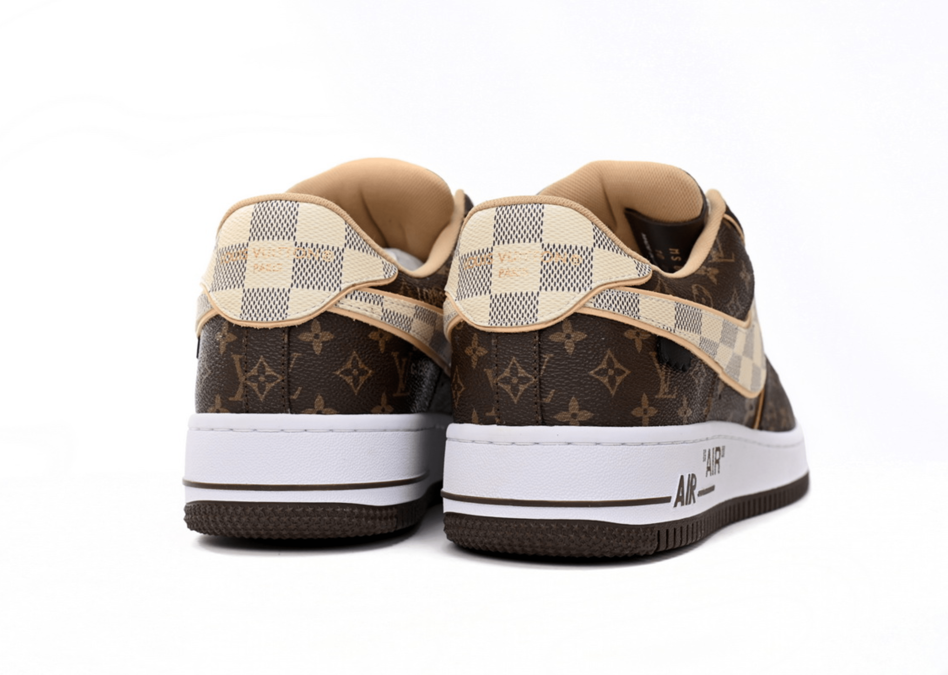 Up to 90 off - Nike Sneakers Nike Air Force 1 X Louis Vuitton Monogram Brown Damier Azur (Special Box Available)