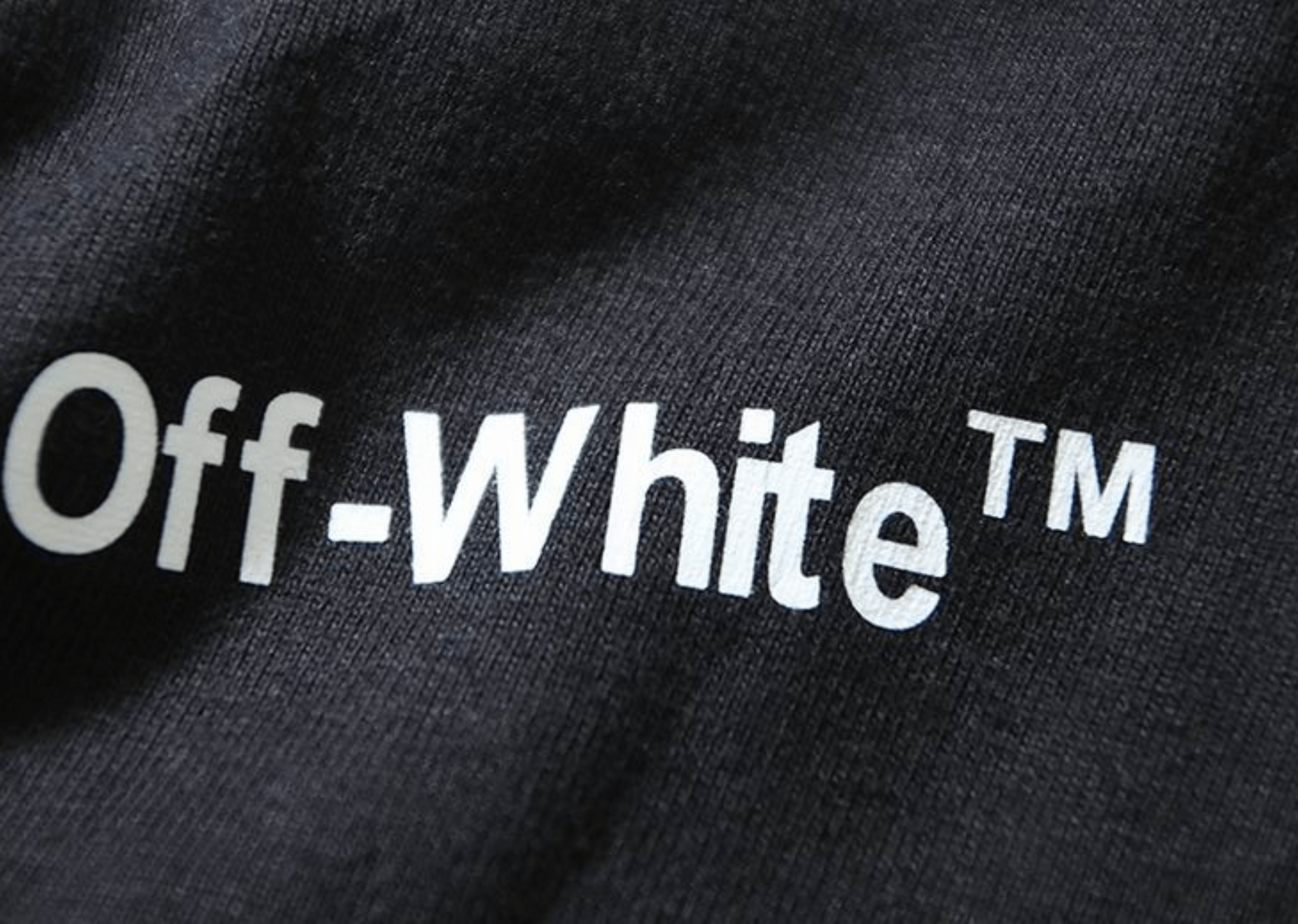 Up to 90 off - Off-White Clothing OFF-WHITE - PRINTED LOGO BLACK T-SHIRT