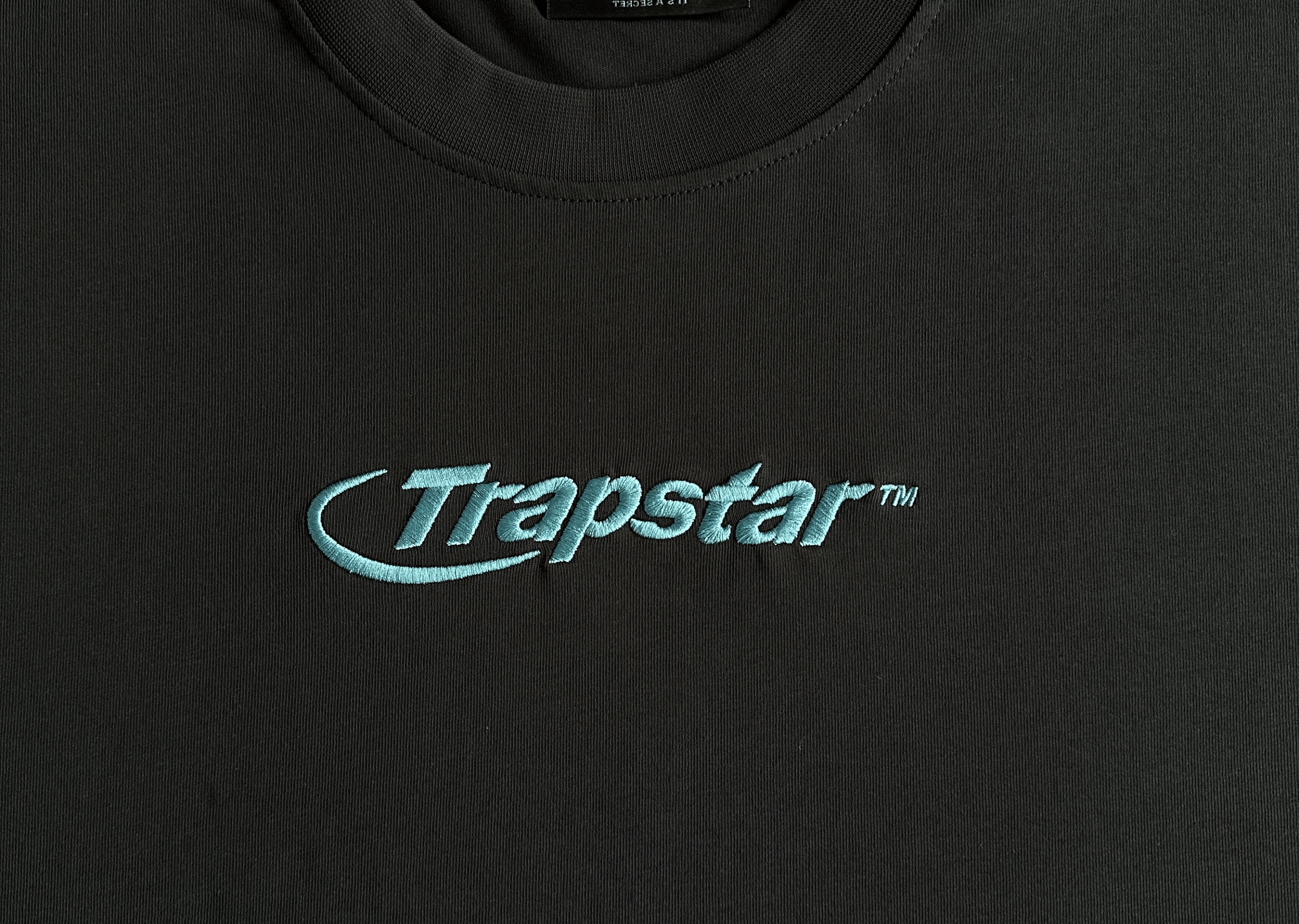 Up to 90 off - Trapstar Clothing Trapstar - Hyperdrive Embroidered Black/Turquoise T-Shirt