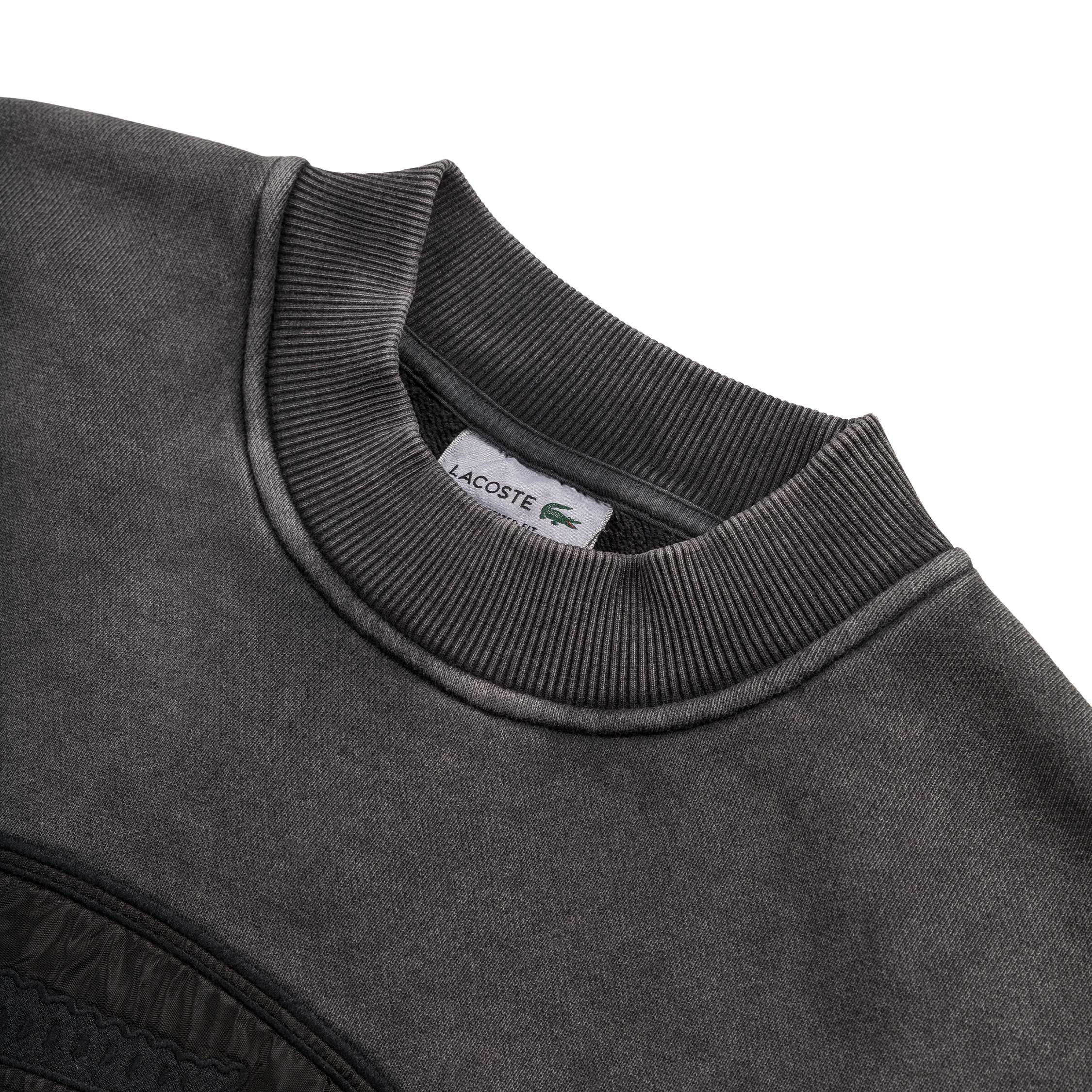 Lacoste oversized fit fleece sweatshirt