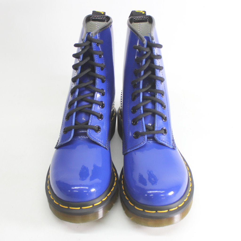 Dr. Martens 1460 Stivali da donna in pelle di brevetto - Blu