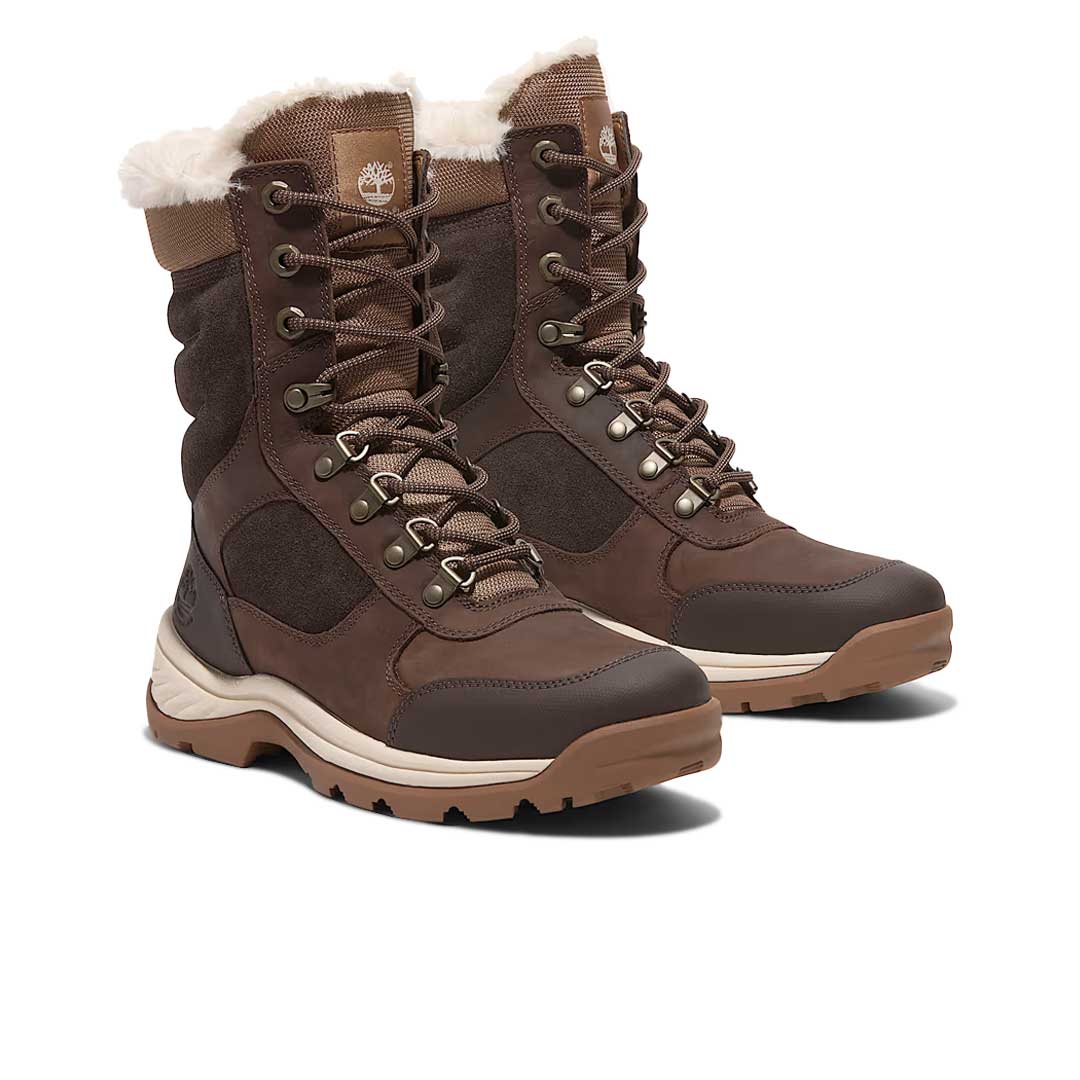 Timberland - Dames witte richel hoge veterlaarzen (0A2KSG)