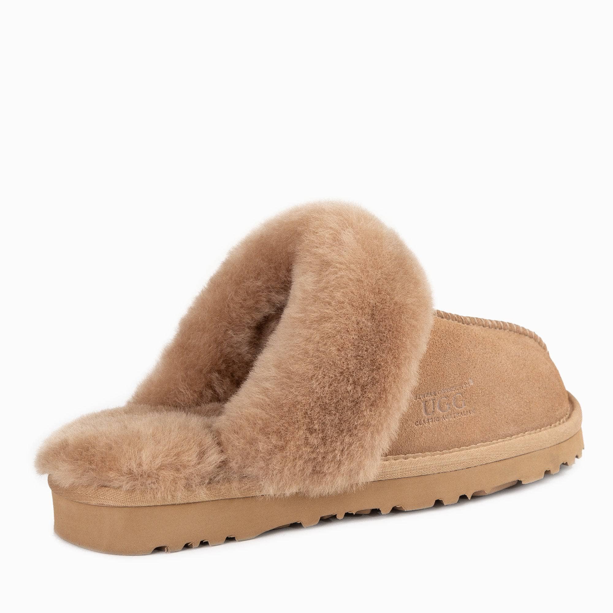 Ugg Joan Unisex Scuffette semsket skinn