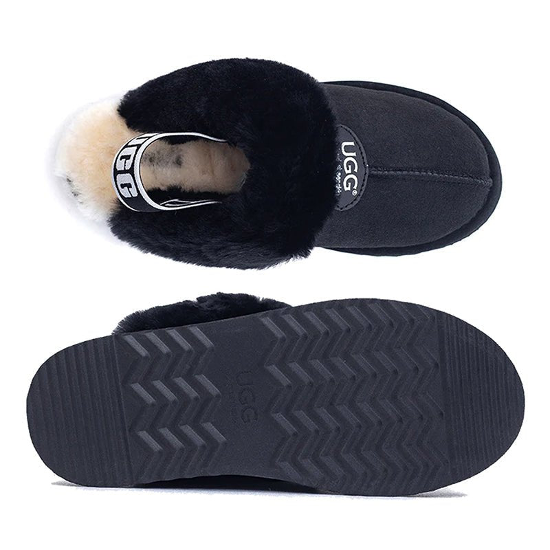 Piattaforma premium ugg fluffy scuff