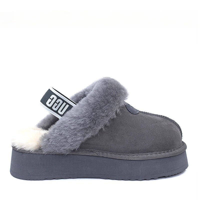 Piattaforma premium ugg fluffy scuff