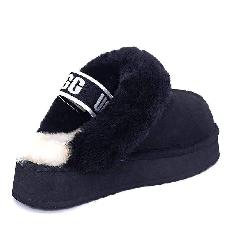 Piattaforma premium ugg fluffy scuff