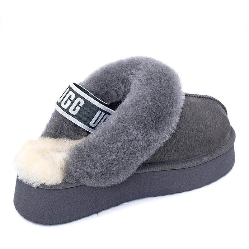 Piattaforma premium ugg fluffy scuff